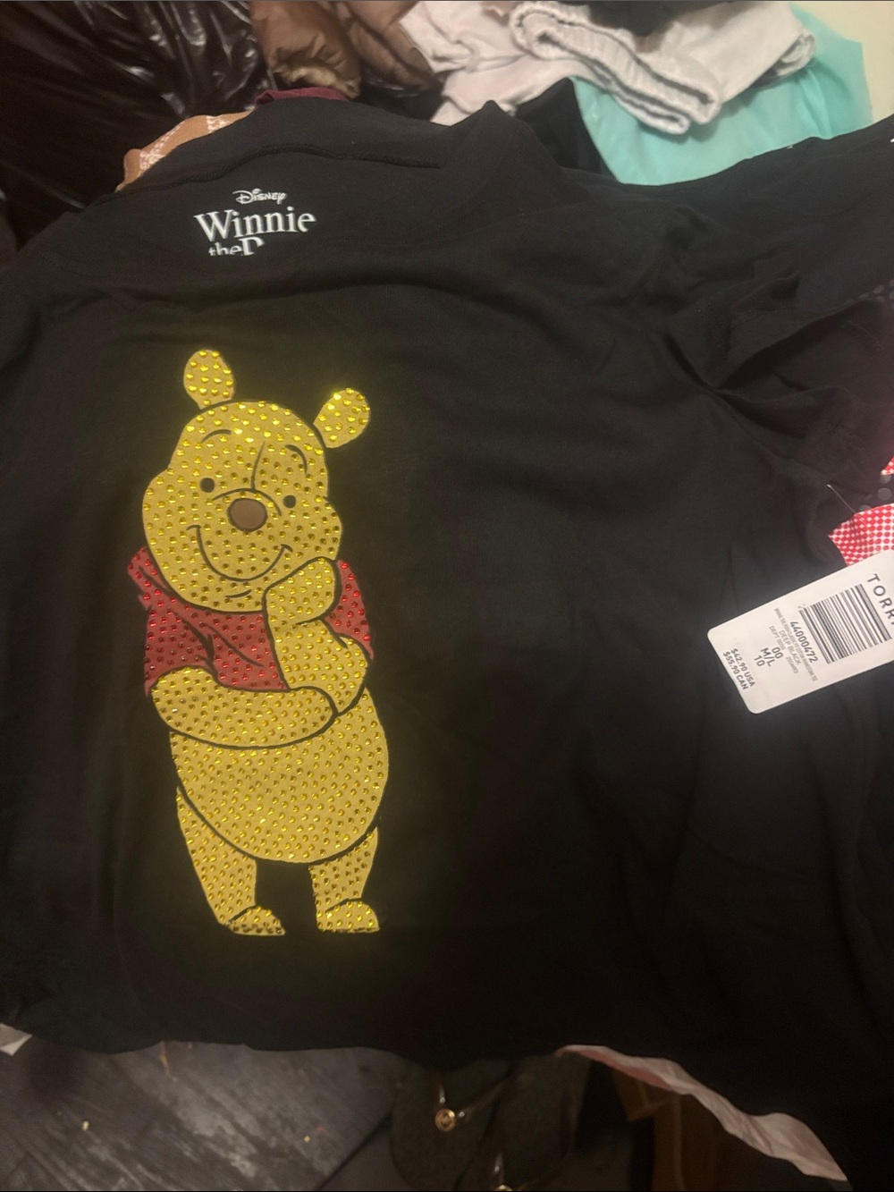 Torrid Black Kids Tee with Yellow & Red Graphic